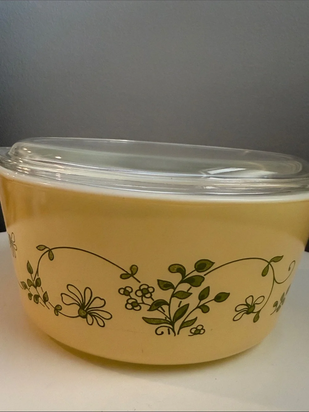 Vintage Pyrex Shenandoah 474-B 1.5 Qt Round Casserole Dish w/ Glass Lid Corning